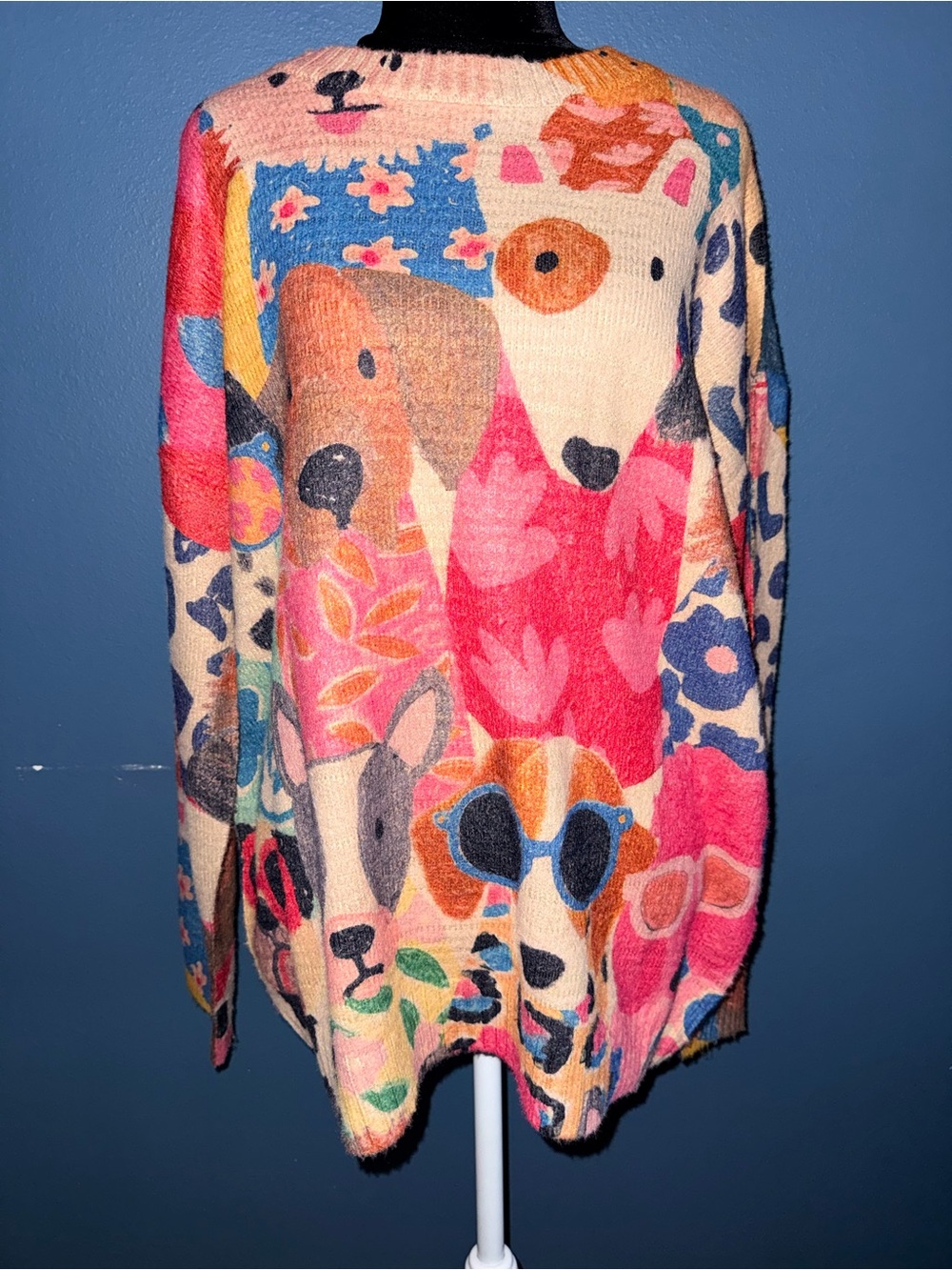 Dog Print Sweater